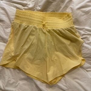 All in Motion Light Yellow Women's Athletic Shorts